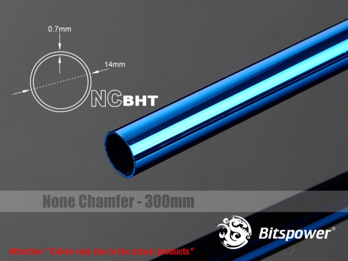 토리시스템즈,None Chamfer Brass Hard Tubing OD14MM Royal Blue- Length 300 MM