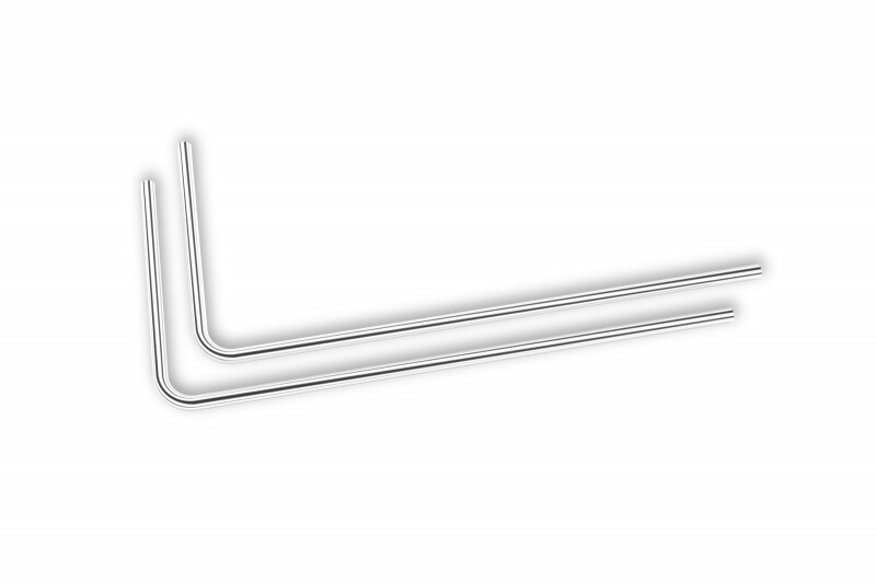 토리시스템즈,EK-Loop Metal Tube 14mm 0.8m Pre-Bent 90° - Nickel (2pcs)
