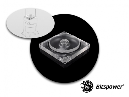 토리시스템즈,Bitspower Dual/Single D5 TOP Reservoir Adaptor (Clear Acrylic)
