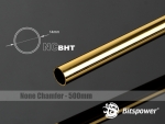 None Chamfer Brass Hard Tubing OD14MM Golden - Length 500mm