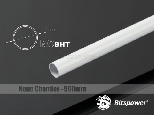 토리시스템즈,None Chamfer Brass Hard Tubing OD14MM Deluxe White - Length 500mm